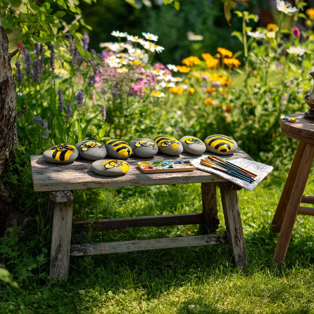 bumblebee rock painting ideas