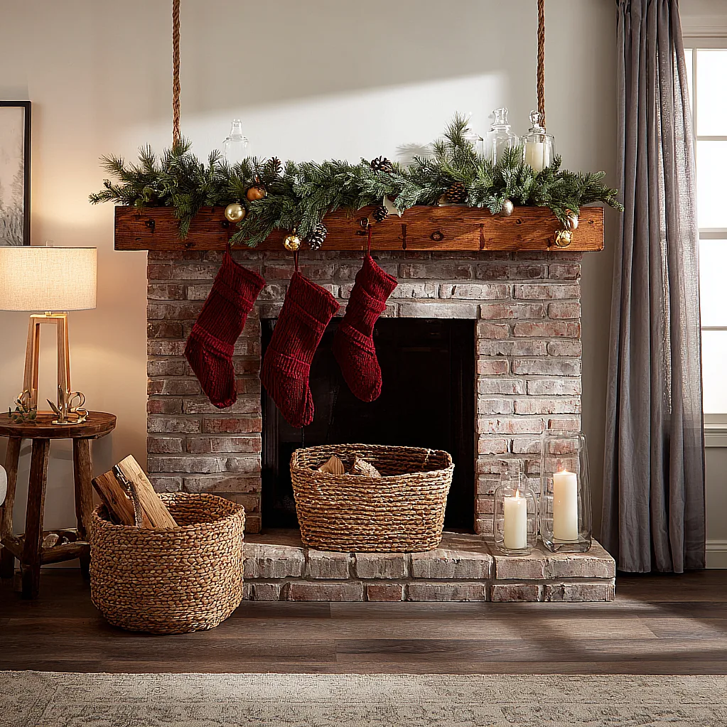 christmas mantle decor fireplaces