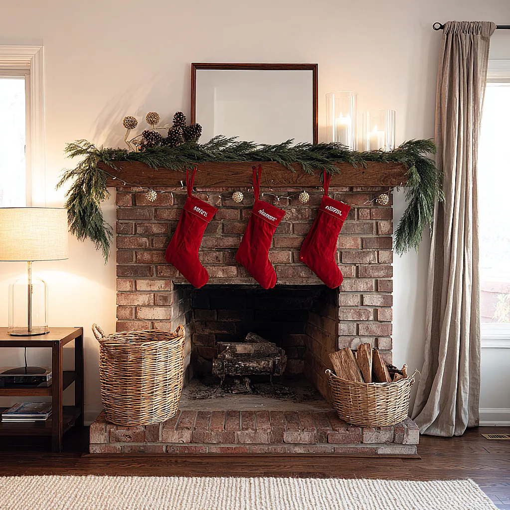 christmas mantle decor fireplaces