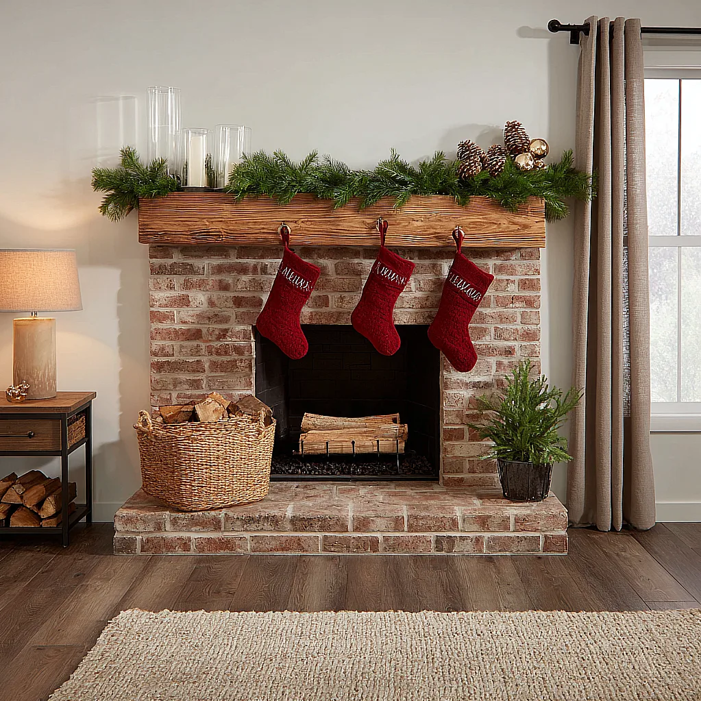 christmas mantle decor fireplaces