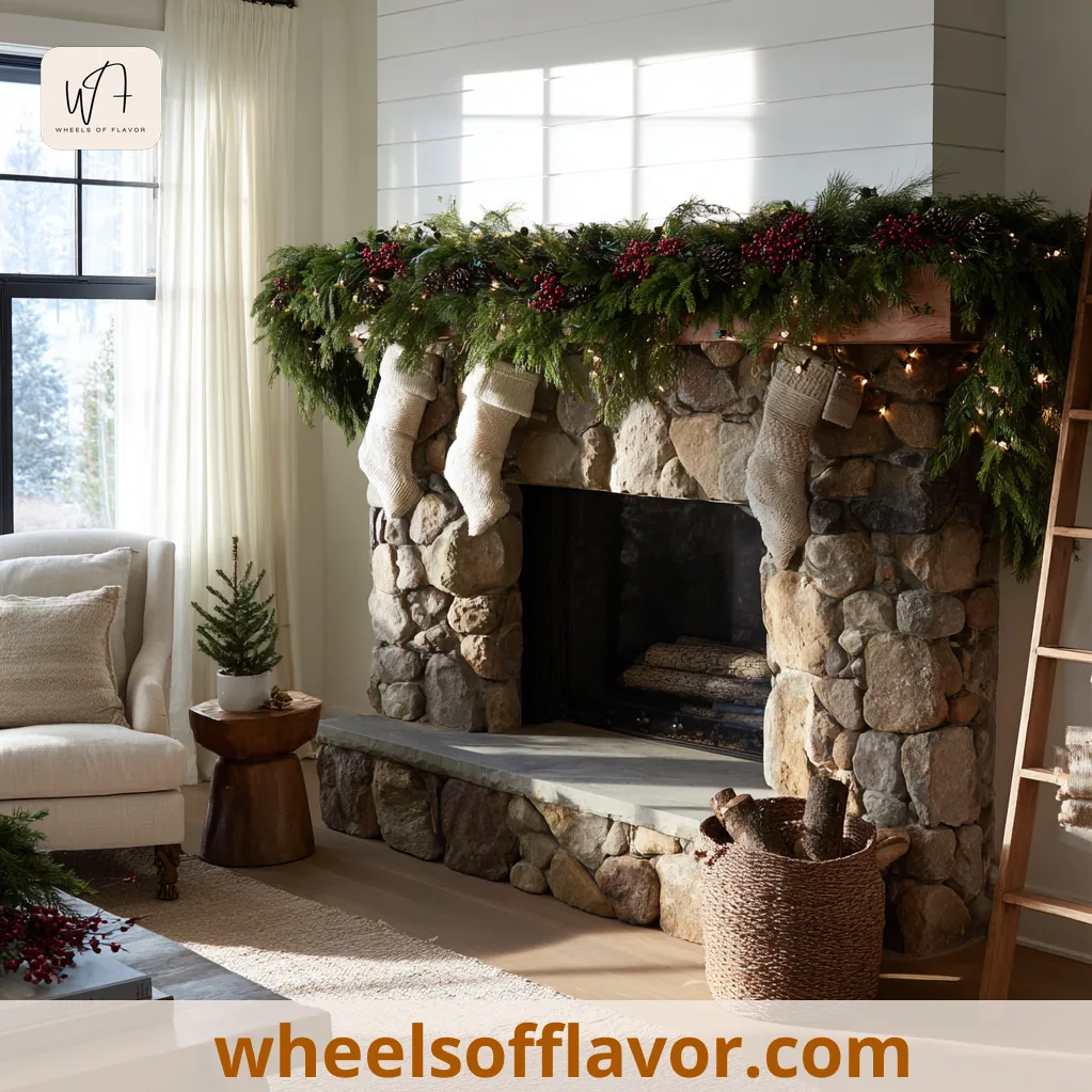 christmas mantle garland decor