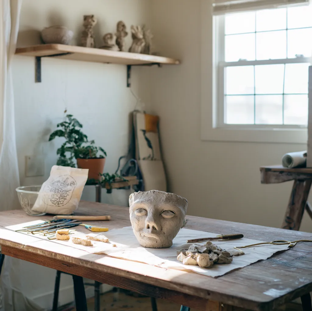 clay face sculpture ideas