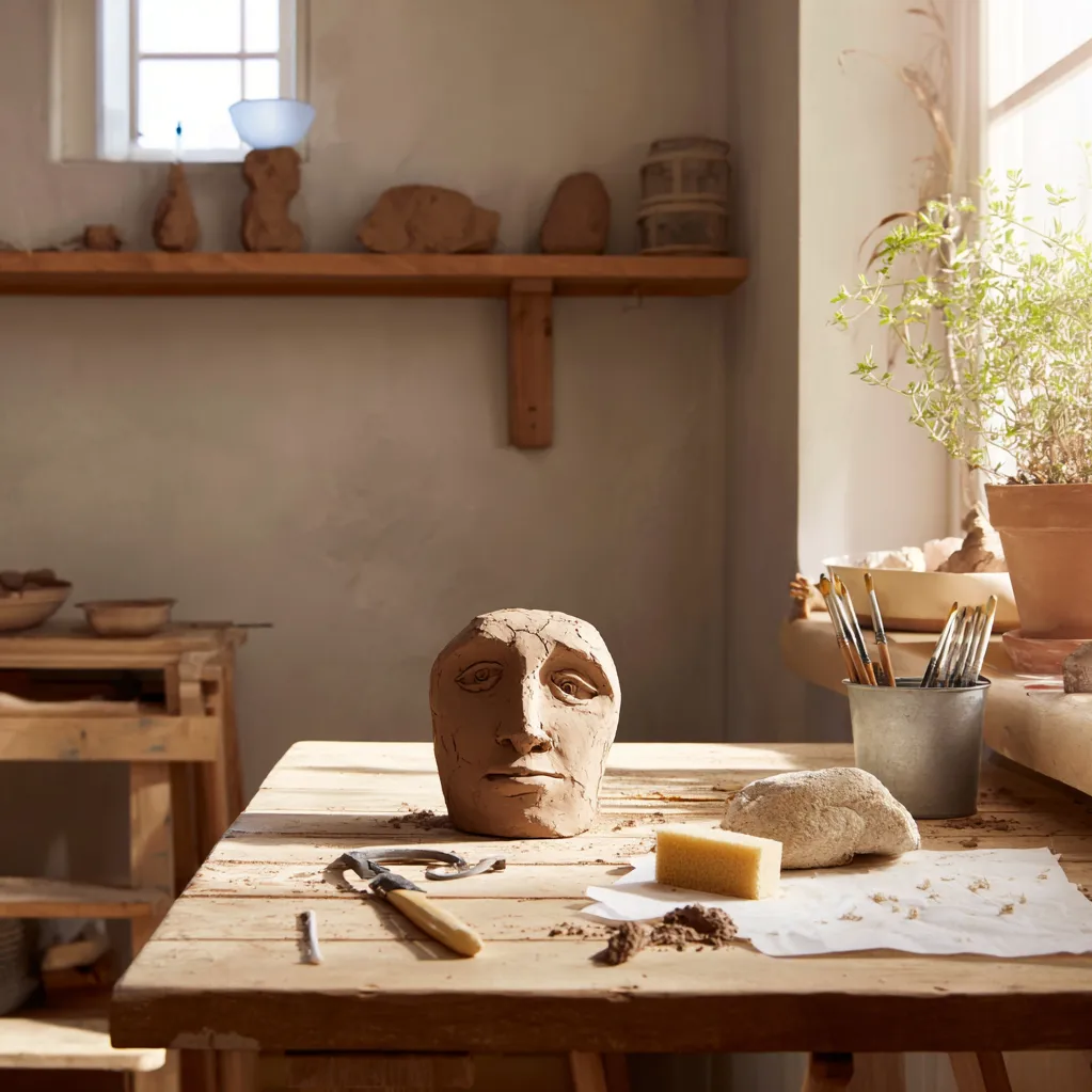 clay face sculpture ideas