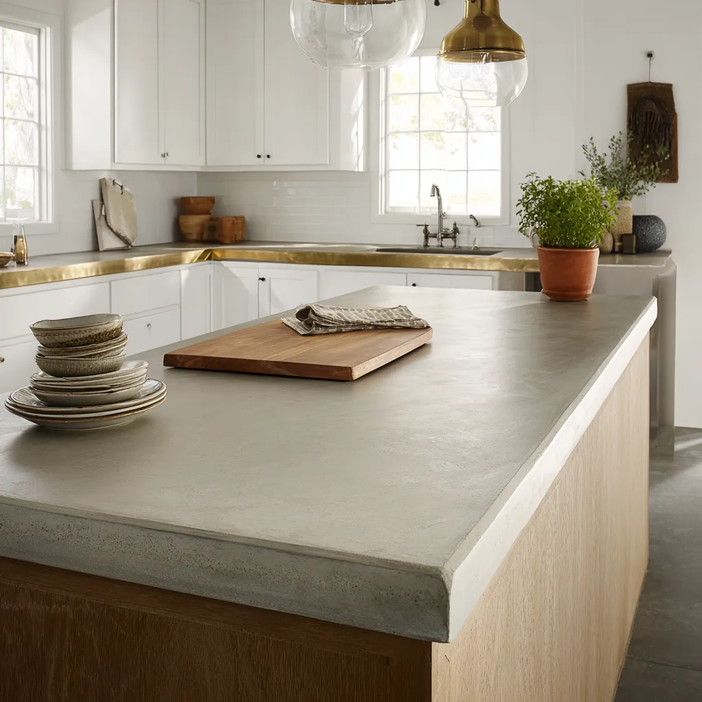 concrete countertop inlay ideas