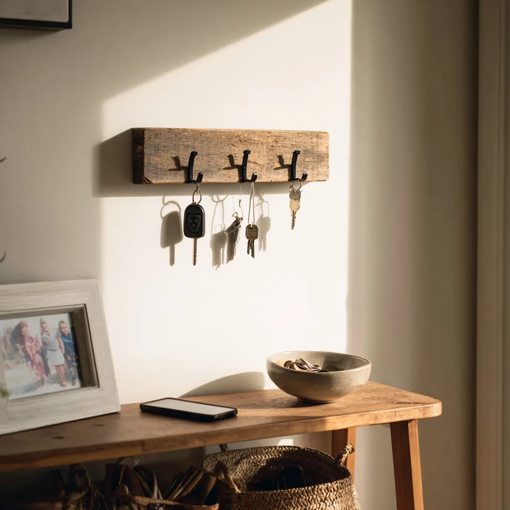 diy key holder for wall ideas