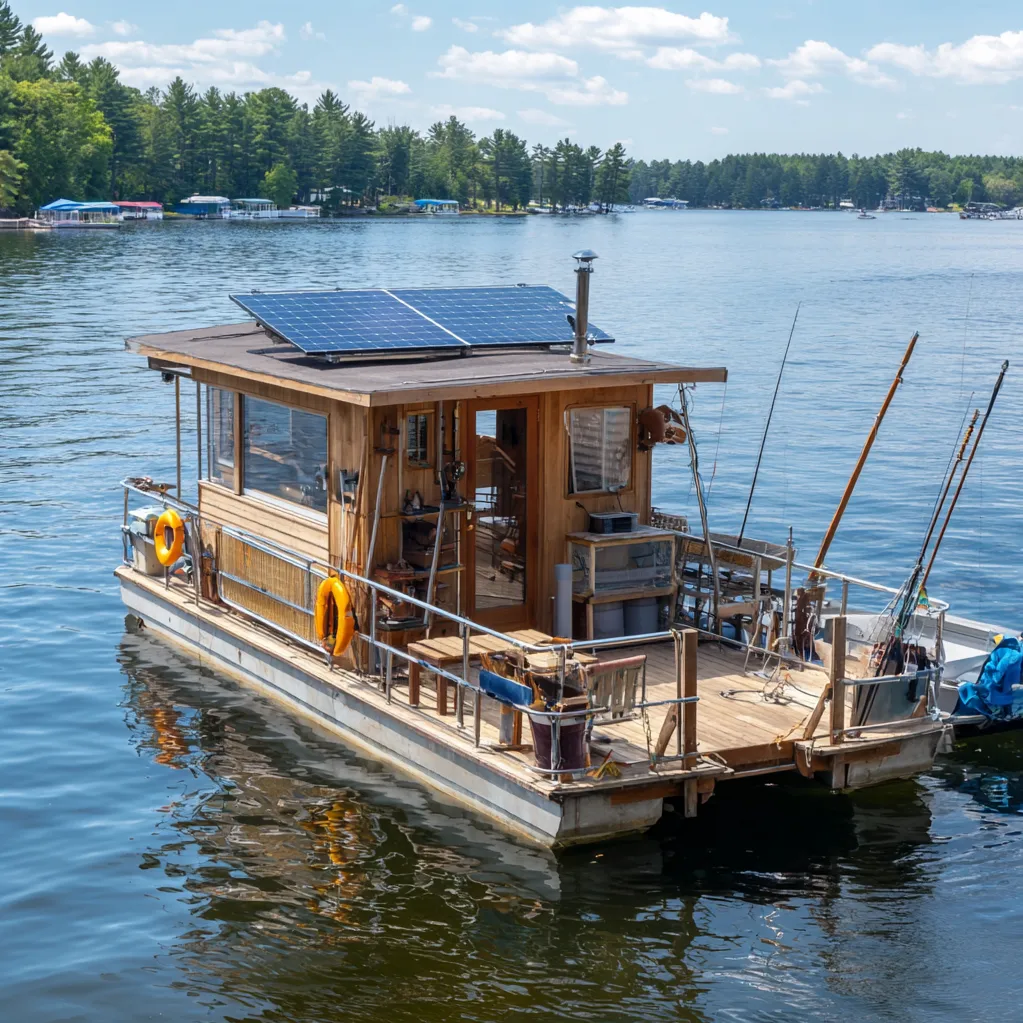 diy pontoon houseboat ideas