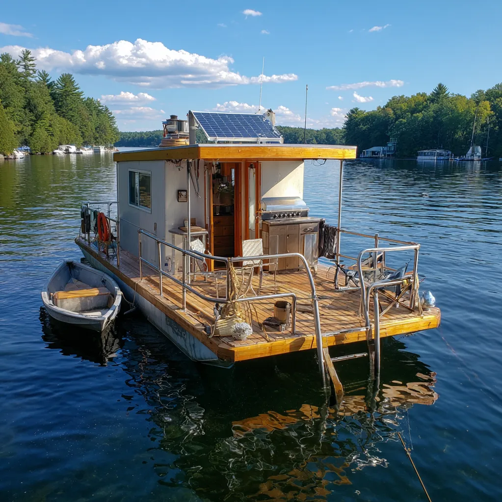 diy pontoon houseboat ideas