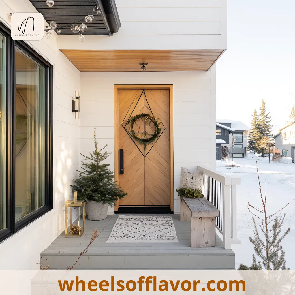 front porch christmas decor ideas modern