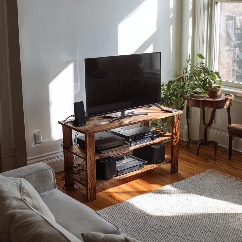 handmade diy tv stand ideas