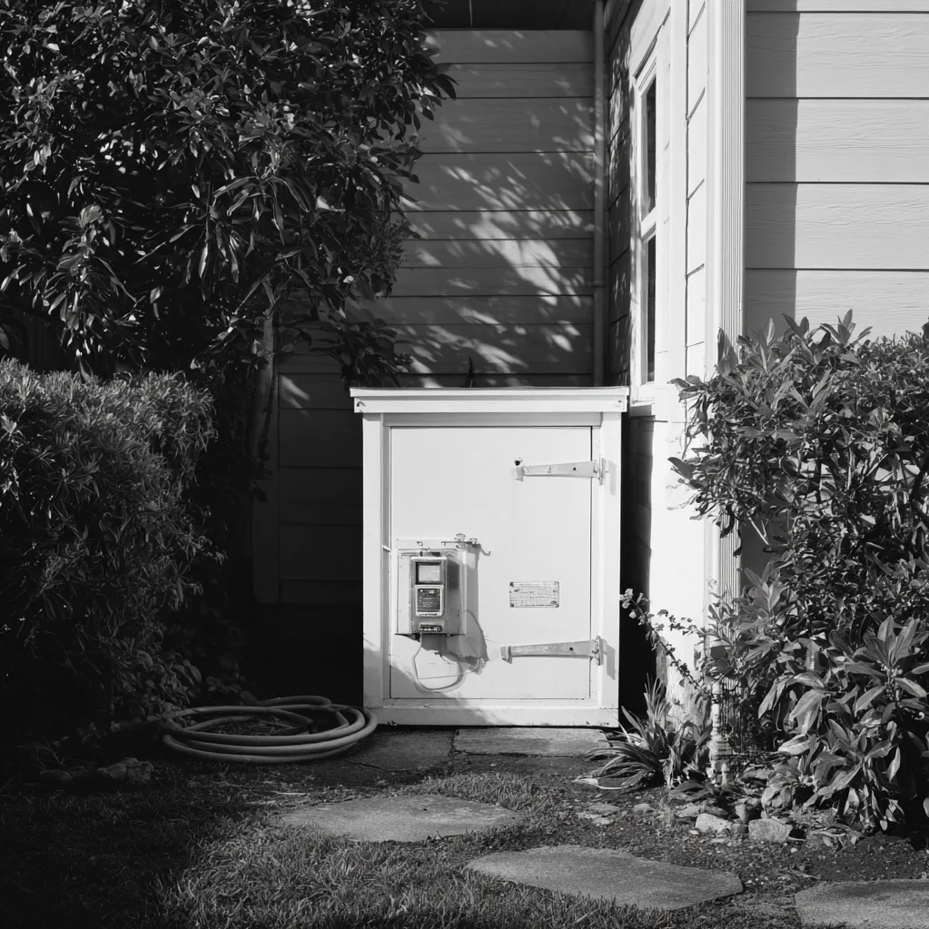 hide electric meter on house ideas