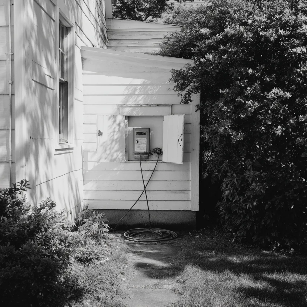 hide electric meter on house ideas