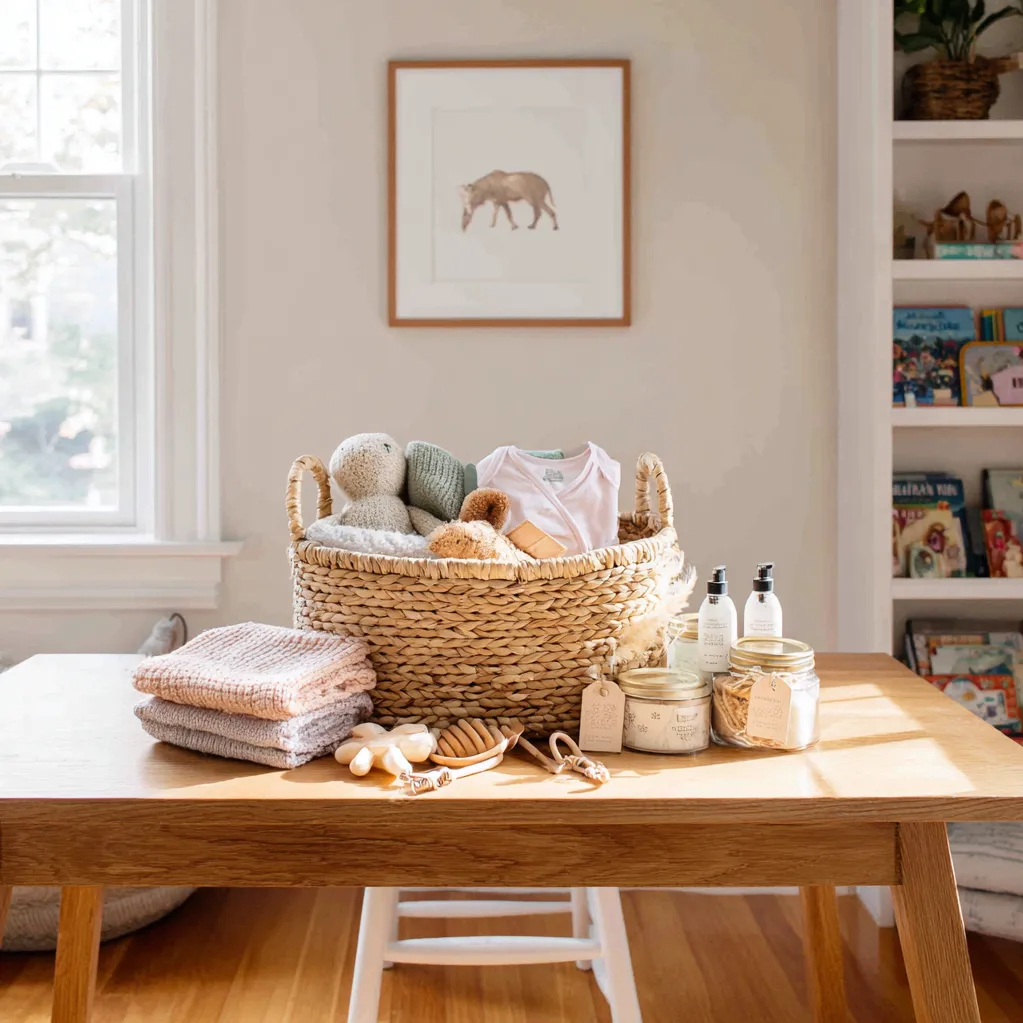 homemade diy baby shower gift basket ideas