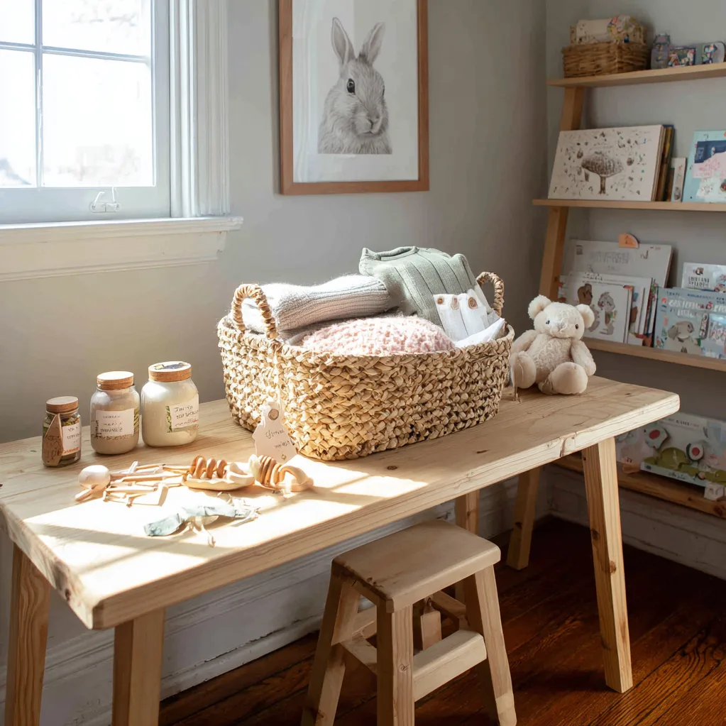 homemade diy baby shower gift basket ideas