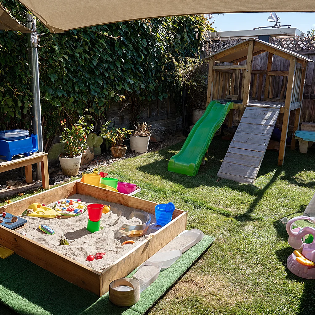 kids outdoor play area ideas toddlers sensory activities