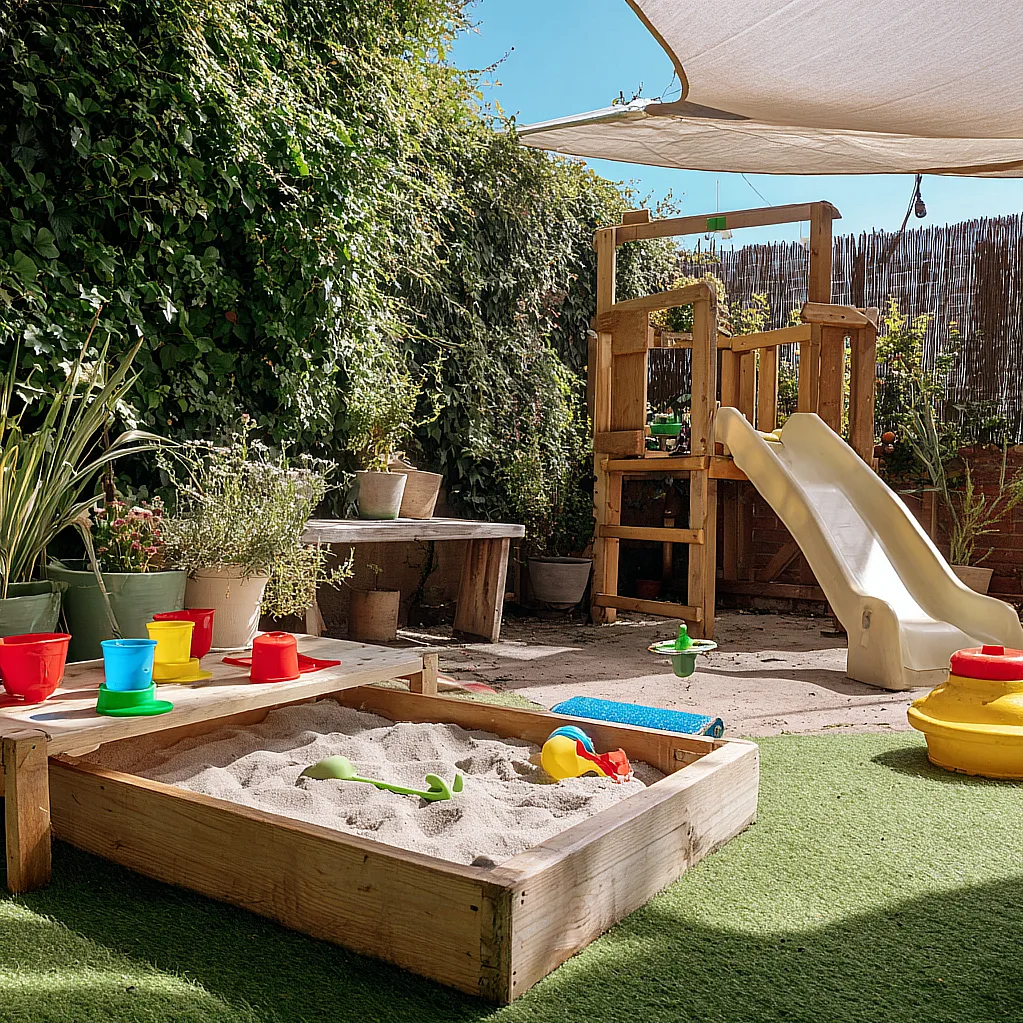 kids outdoor play area ideas toddlers sensory activities