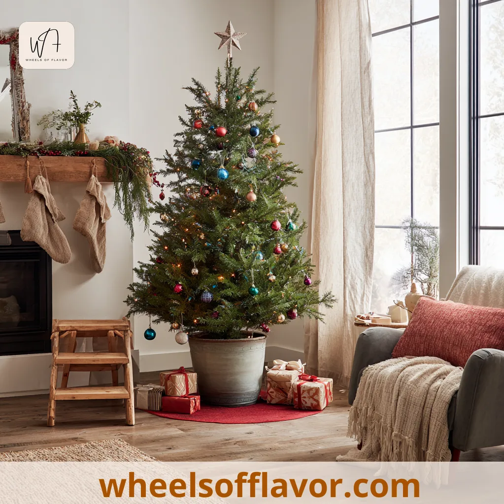 living christmas tree in a pot