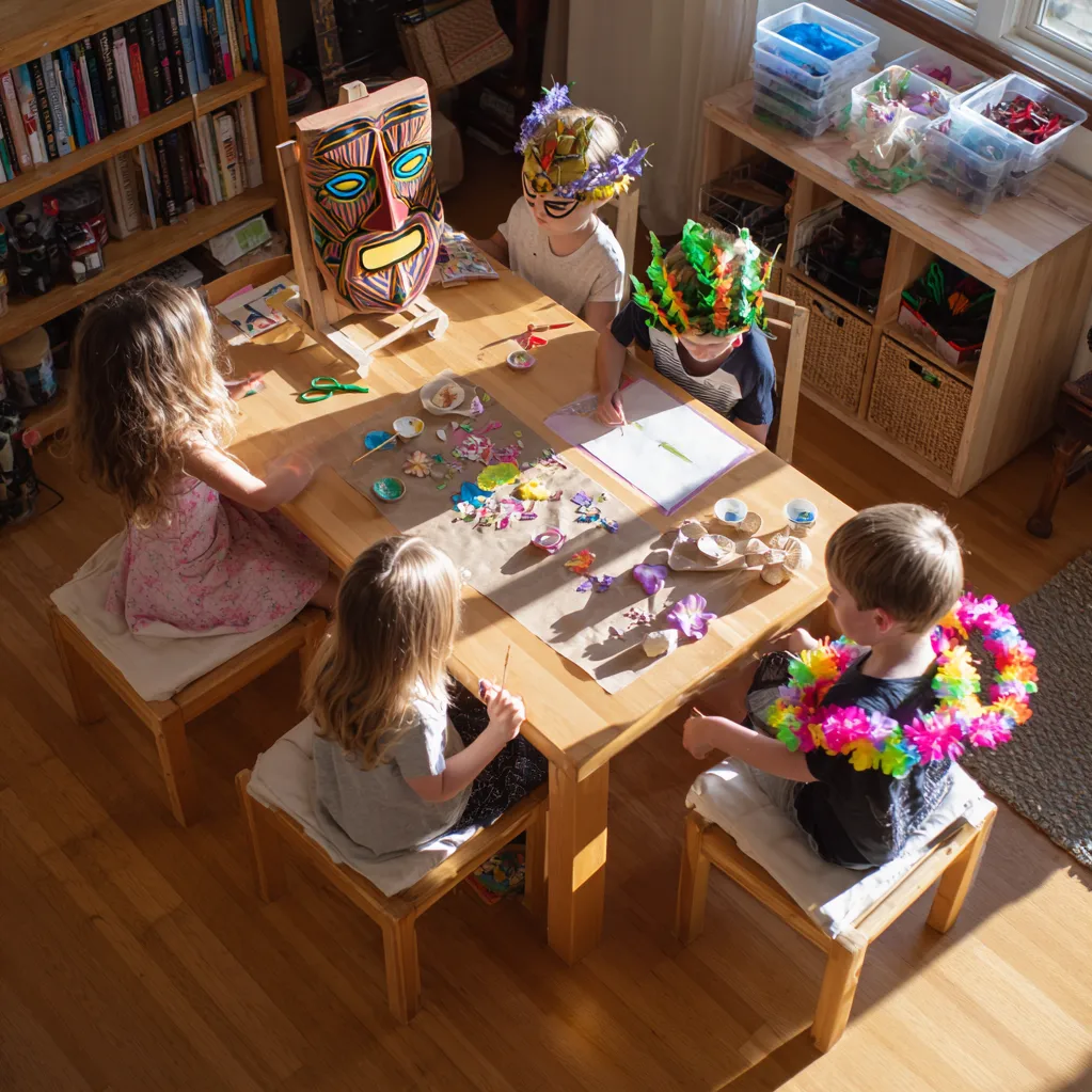 luau crafts for kids ideas