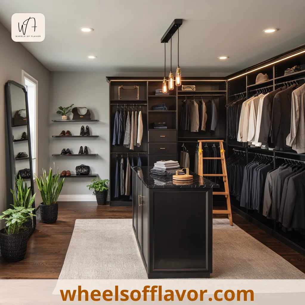 luxury closets design black