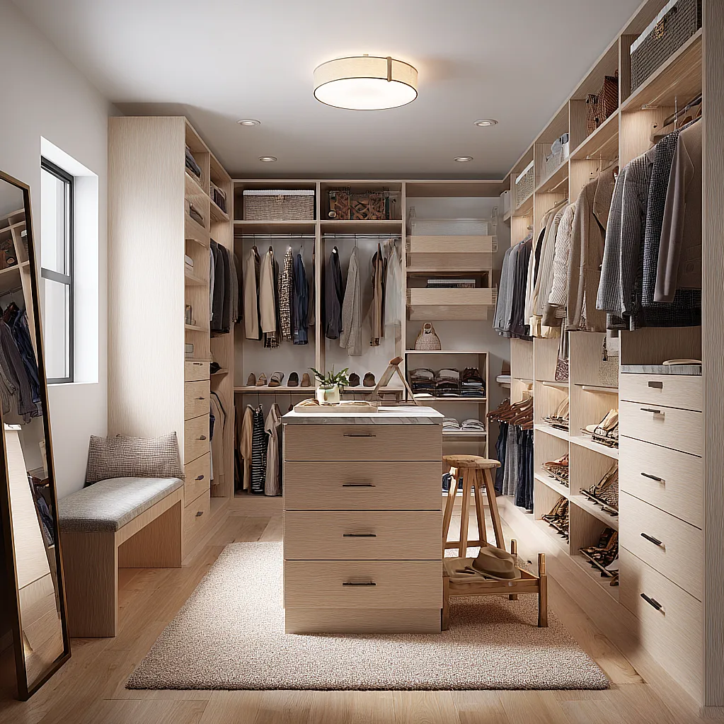 luxury closets design for couple