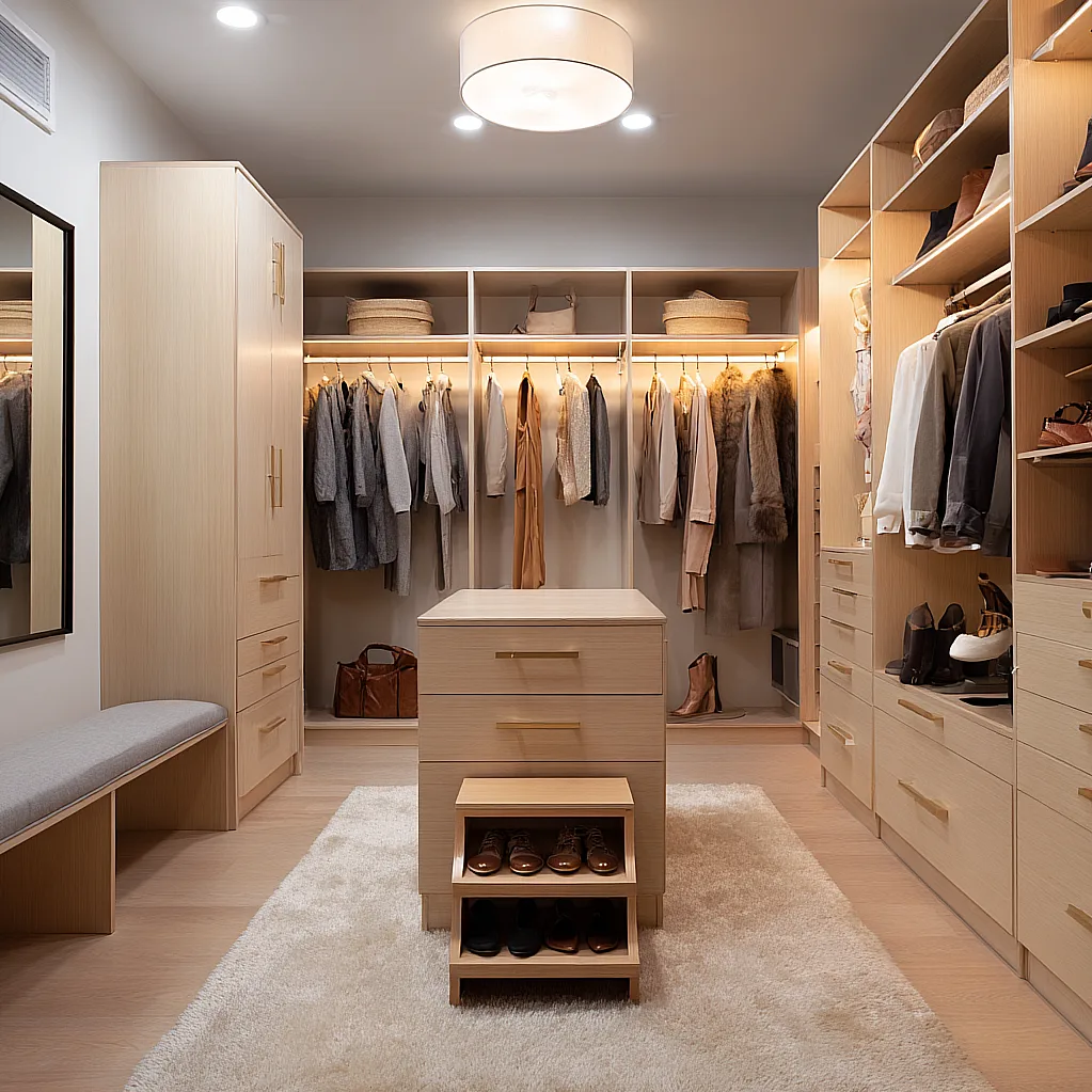 luxury closets design for couple