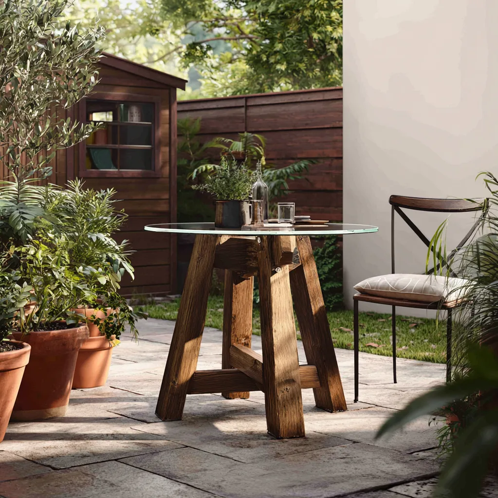 outdoor table base ideas