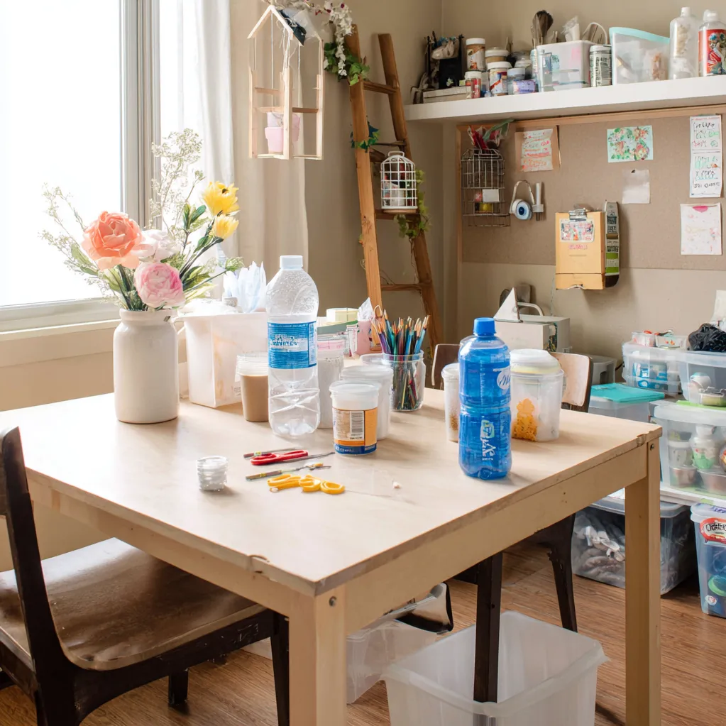 plastic container crafts ideas