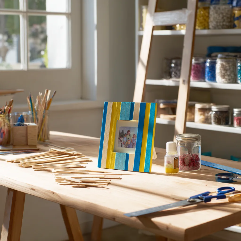 popsicle stick picture frame ideas