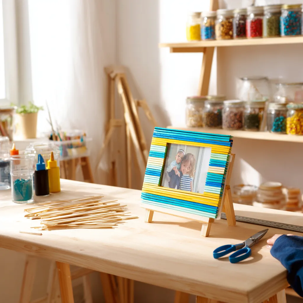 popsicle stick picture frame ideas