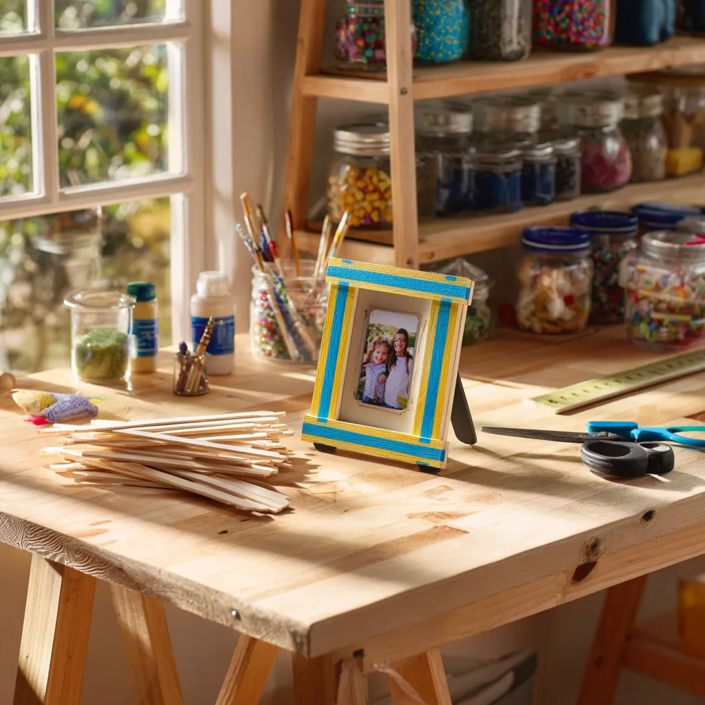 popsicle stick picture frame ideas