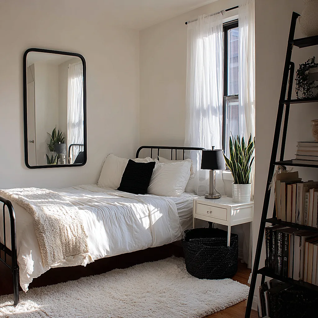 room ideas aesthetic black and white baddie