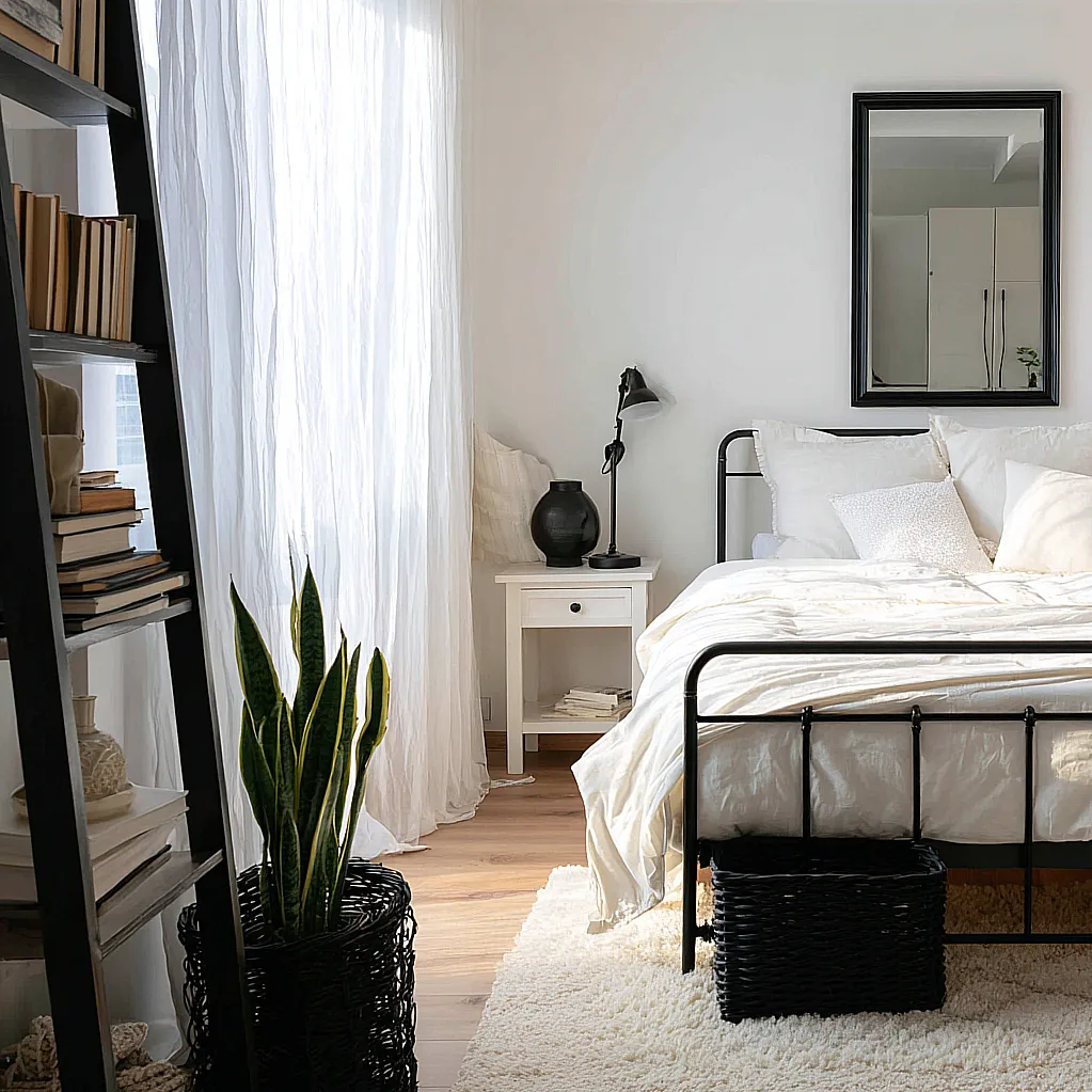 room ideas aesthetic black and white baddie