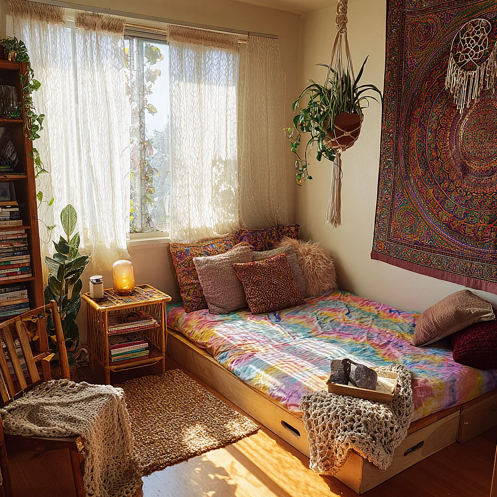 room ideas aesthetic trippy hippie