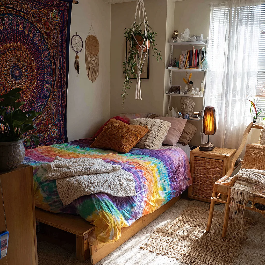 room ideas aesthetic trippy hippie