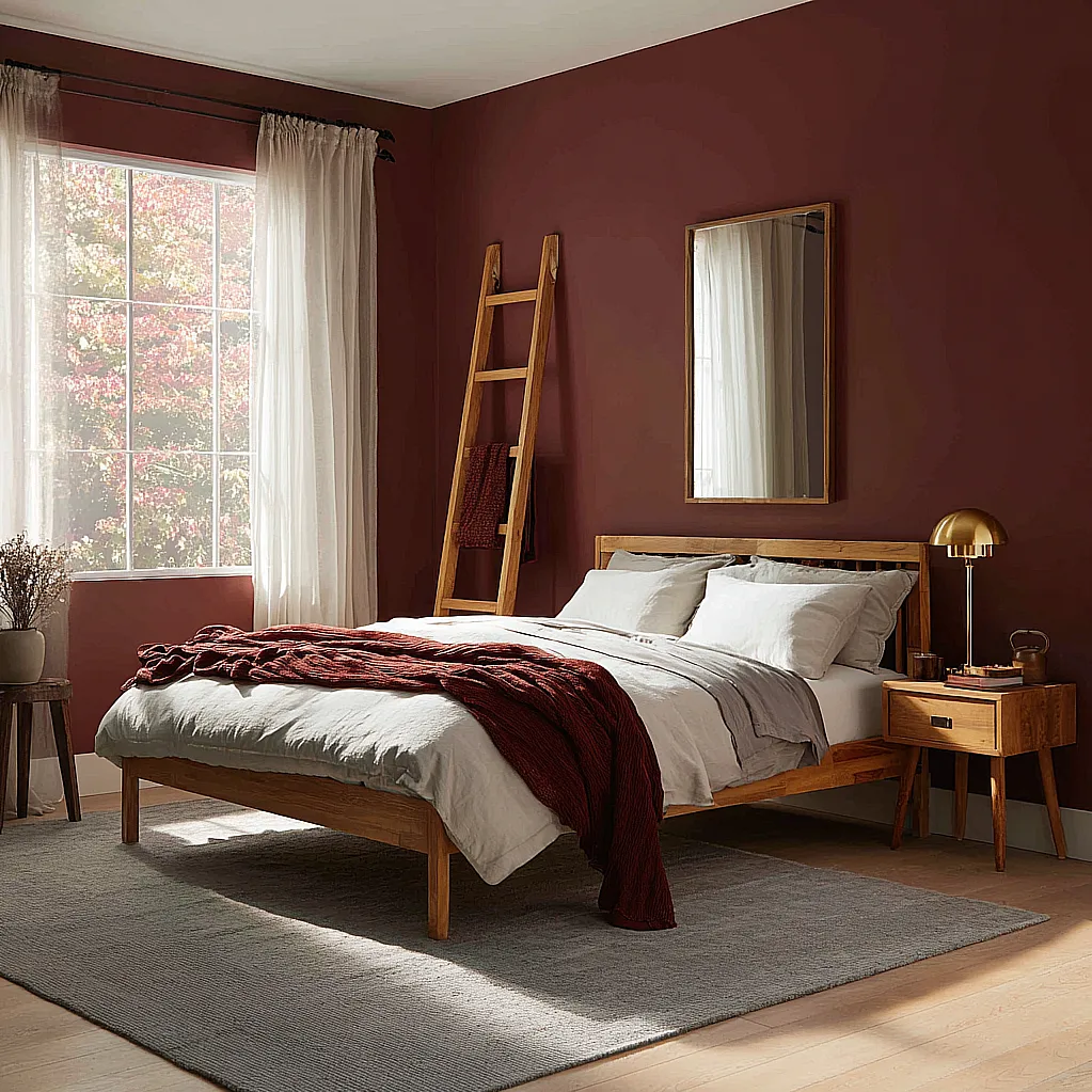 room painting ideas bedroom burgundy