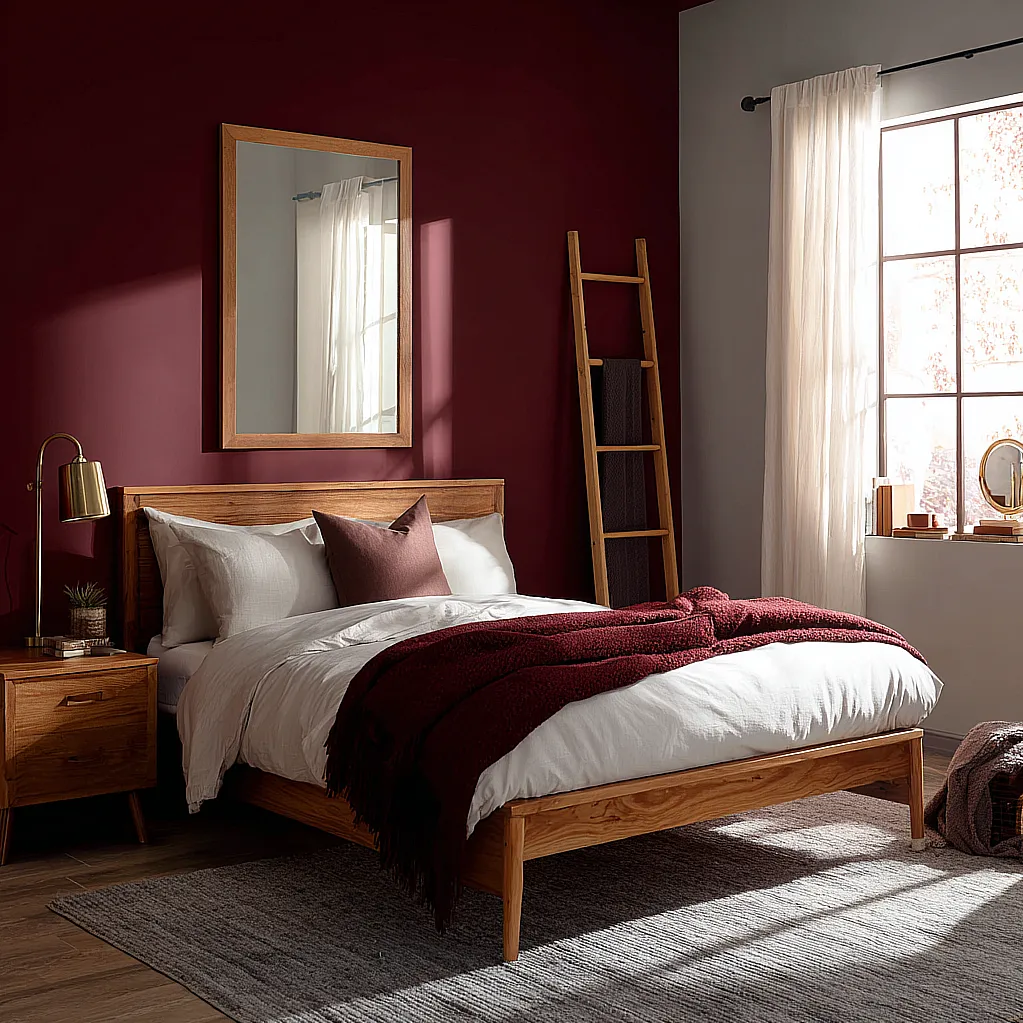 room painting ideas bedroom burgundy