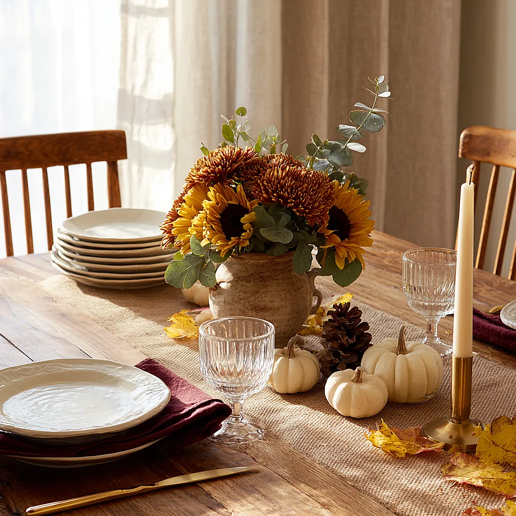 thanksgiving table settings decor