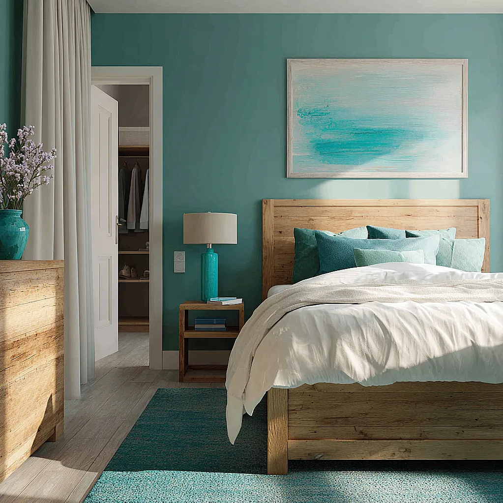 turquoise bedroom decor ideas