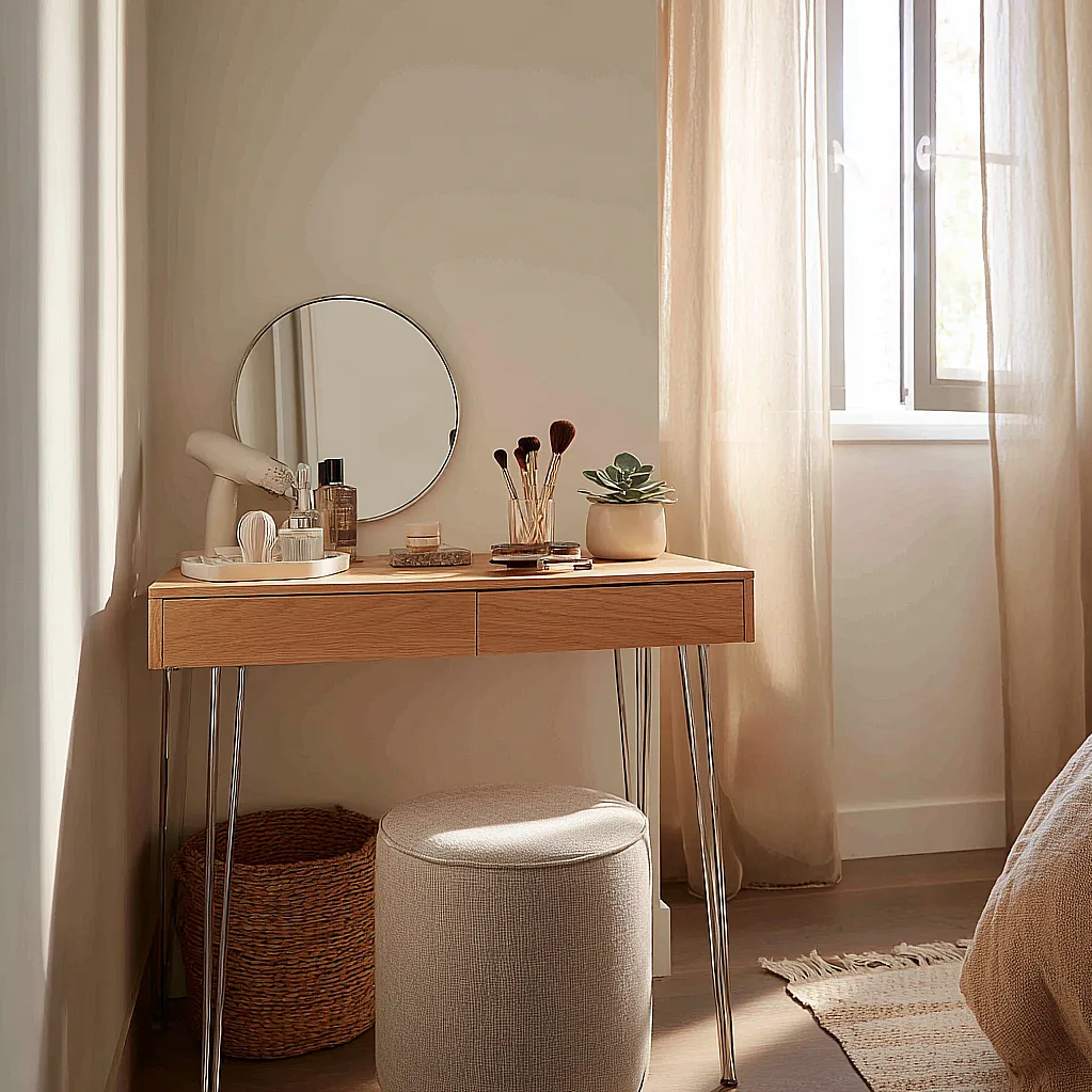 vanity table without drawers