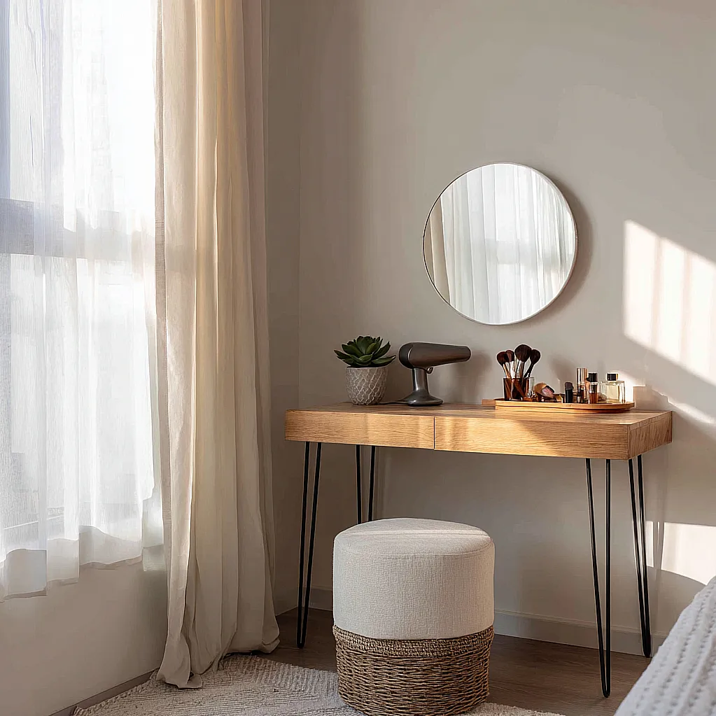 vanity table without drawers