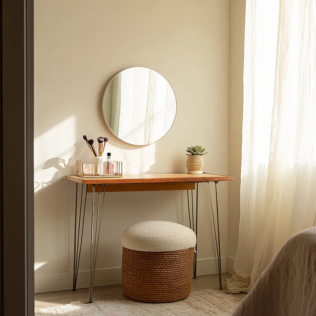 vanity table without drawers