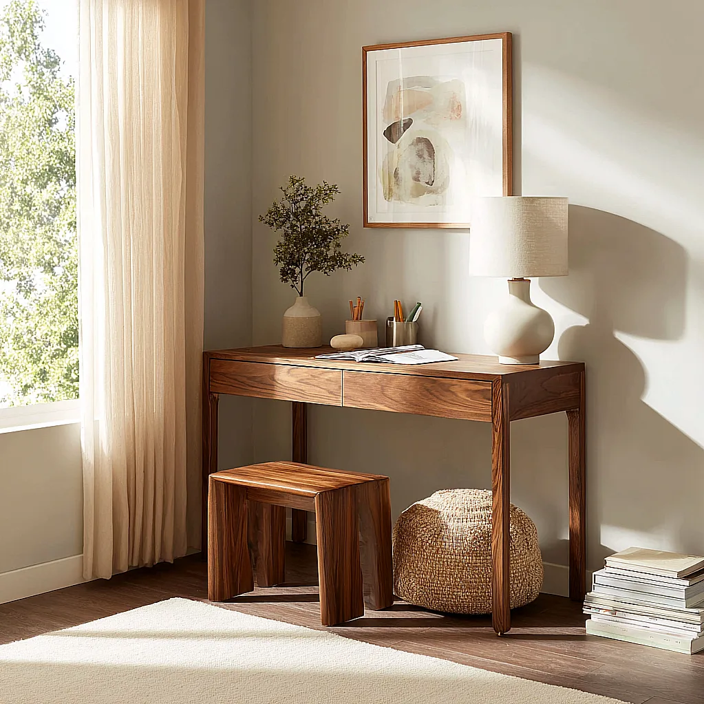 vanity table without mirror