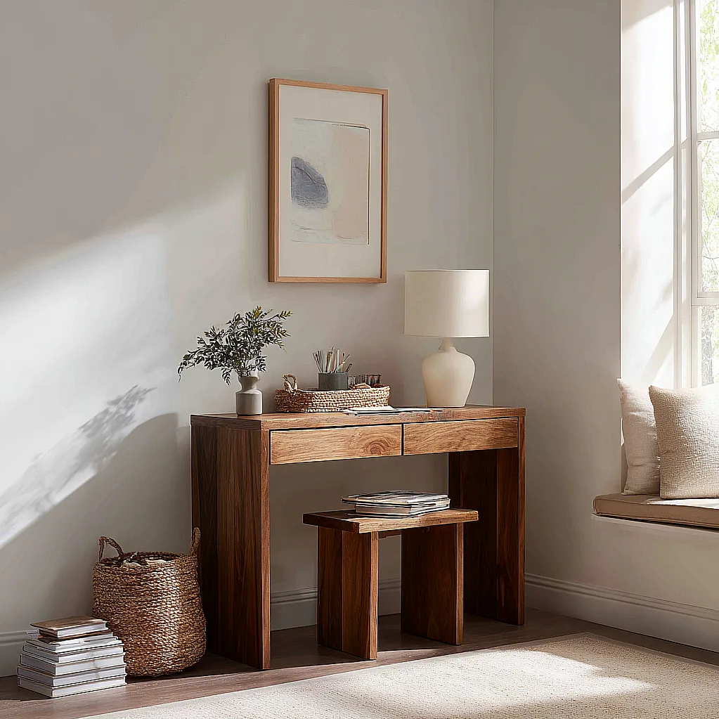 vanity table without mirror